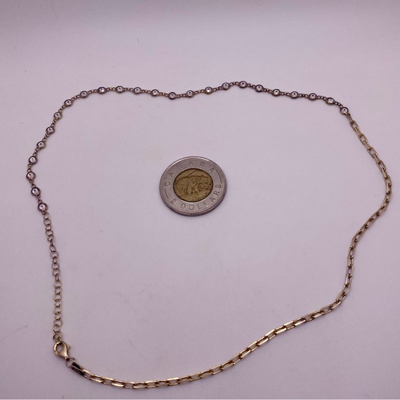 Sterling crystal necklace - Picture 3 of 4